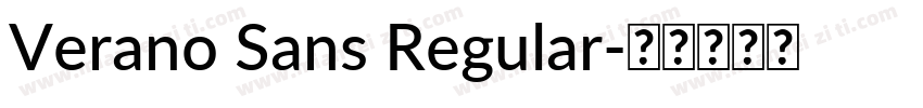 Verano Sans Regular字体转换